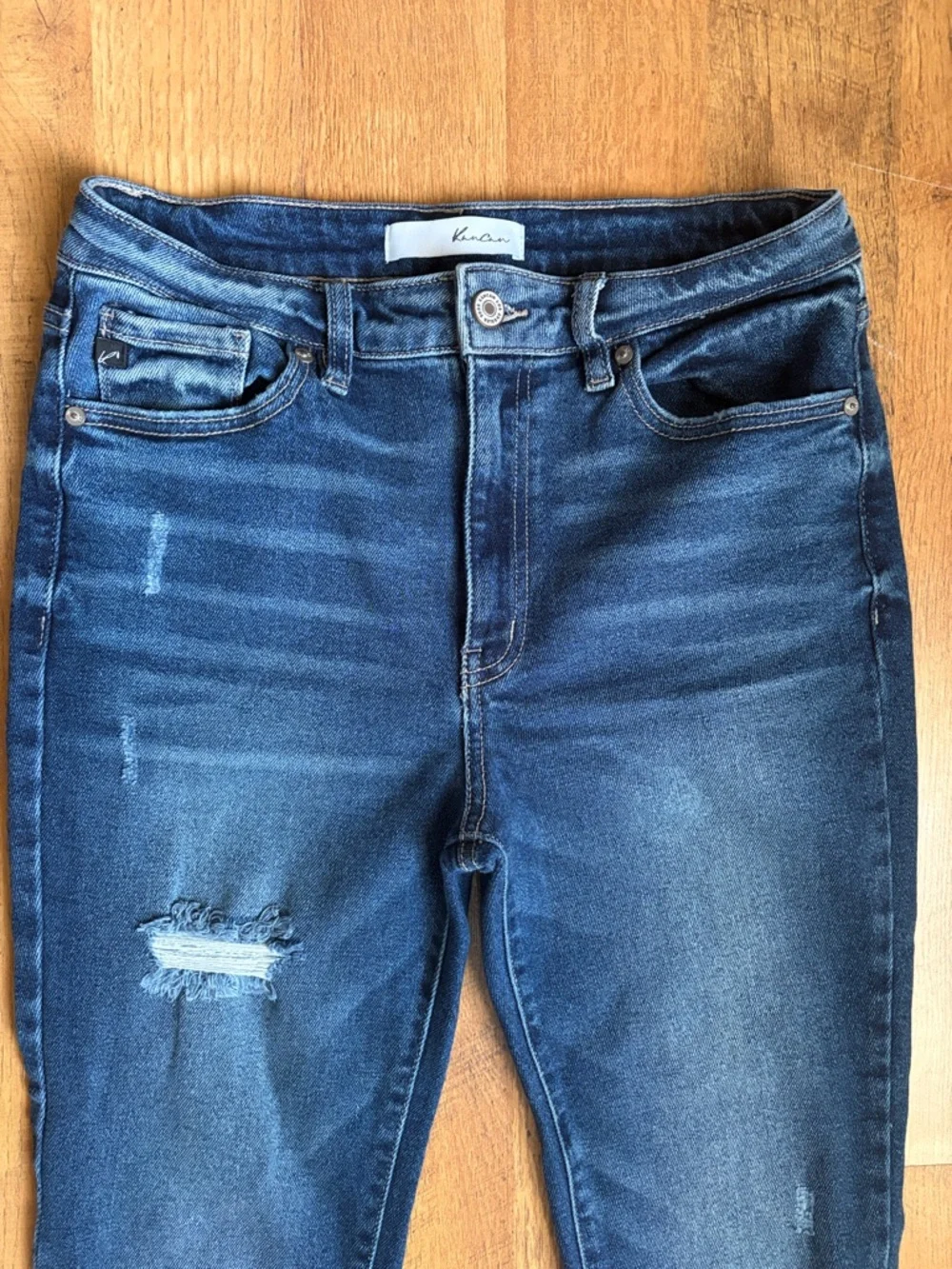 KANCAN HIGH RISE HEM DETAIL ANKLE SKINNY - Picture 4 of 6